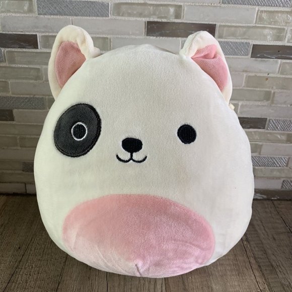 Squishmallow Charlie the Bull Terrier Dog Squishmallow Plush Doll Kellytoy 8" - Picture 1 of 5